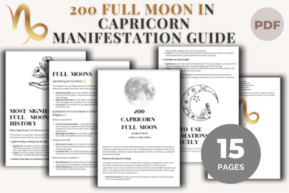 200 Capricorn Full Moon Affirmations