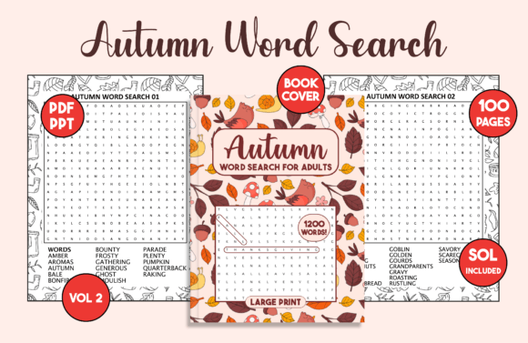 Autumn Word Search for Adults with Cover: A Comprehensive Guide to Engaging Puzzles