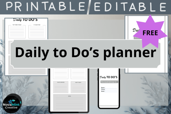 Daily to DO S Free Planner: Stay Organized and Boost Your Productivity
