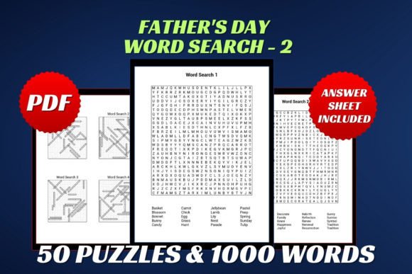 Father's Day Word Search for Adult 2