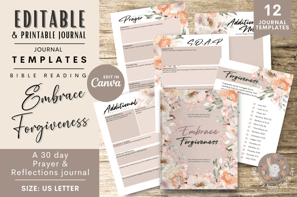 Reflection Prayer Journal Editable 21: A Powerful Tool for Spiritual Growth and Daily Reflection