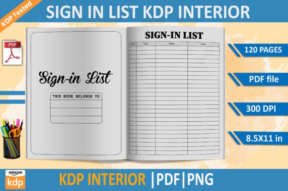Sign in List KDP Interior Template: A Practical Tool for Organized Events and Spaces
