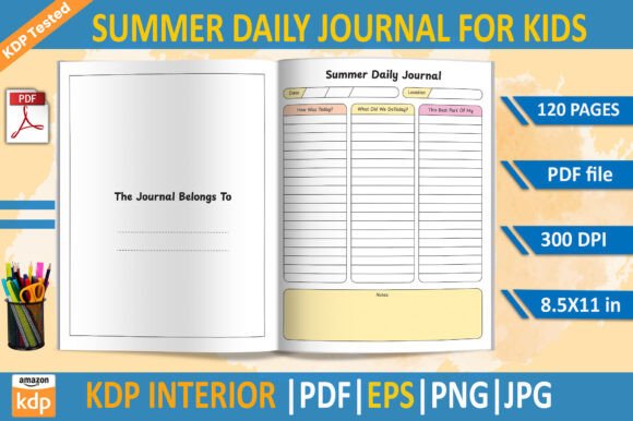 Summer Daily Journal KDP Interior: A Strategic Tool for Productivity and Planning