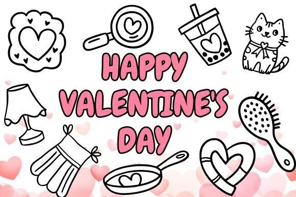 Valentine's Mini Lineart Bundle: A Creative Collection for Every Project